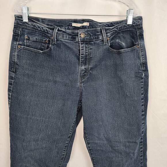 Levi's 505 Straight Women's 14 Blue Dark Wash - Picture 3 of 16